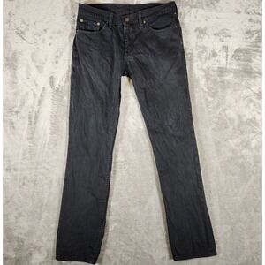 Levi's 511 Jeans Men's 33X31 (Tag 30X30) Black Straight Leg‎ Zip Fly Stretch